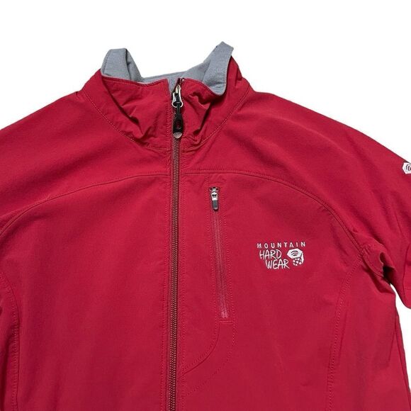 Mountain Hardwear Softshell Rain Jacket Red Size Small - Picture 4 of 8